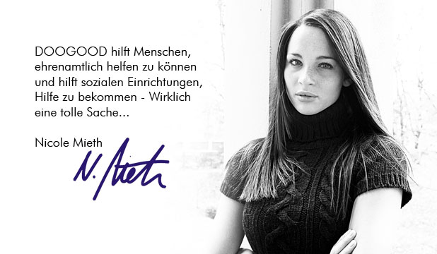 Nicole Mieth Testimonial über DOOGOOD